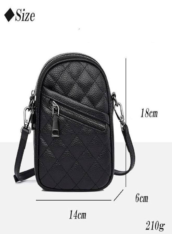 AKSUTI PU Leather Unisex Cross-Body Side/Chest/Phone Bag for Women & Men | Adjustable Strap Shoulder Bag for Daily Commuting Travel (Black) - Image 2